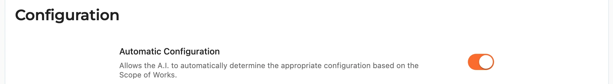 SSSP configuration options